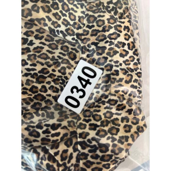 VTG 80s Inner Most Robe XL Cream‎ Leopard Print Kimono Open Tie Front Intimates - Picture 8 of 8